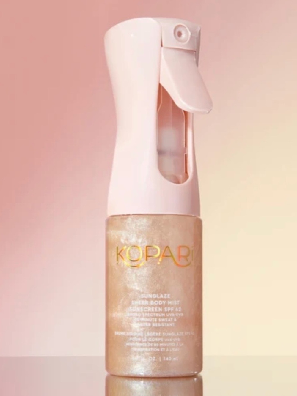 Kopari Pink Sunglazed Sheer Sun-Kissed Body Mist Sunscreen SPF 42